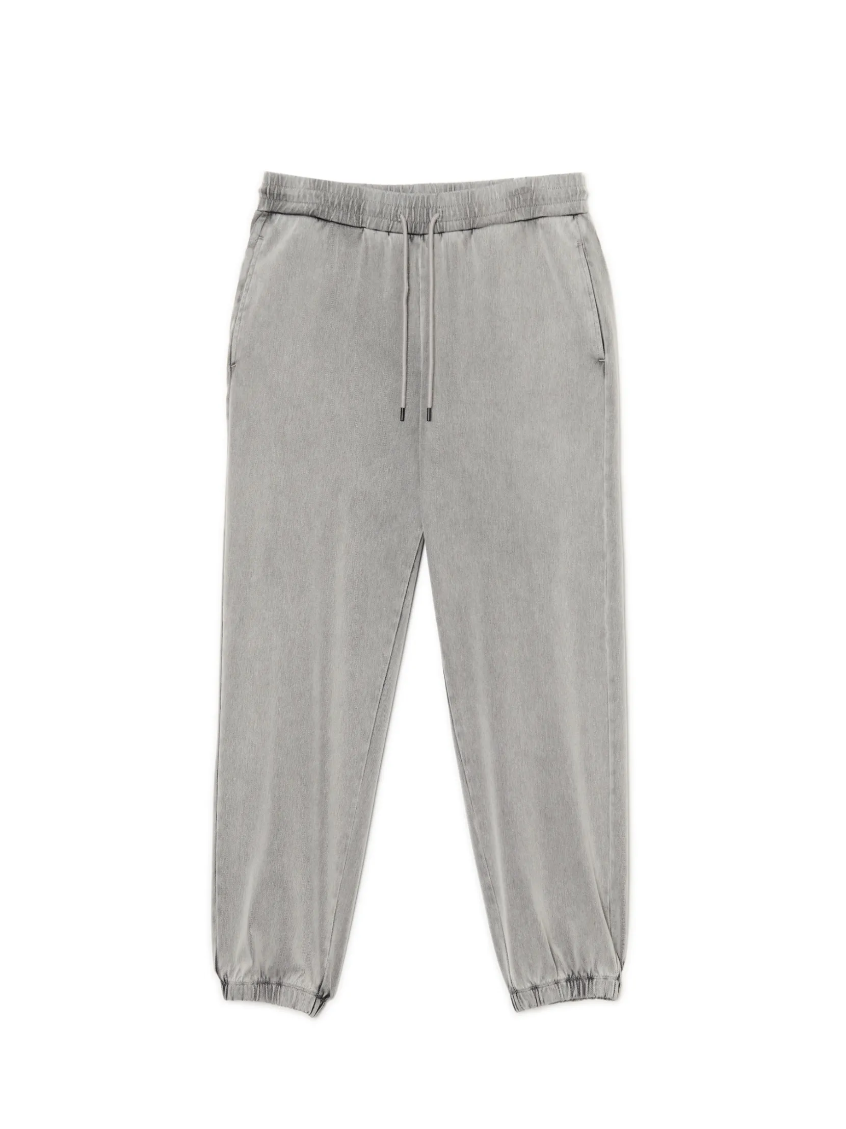 Sale Szare jeansowe joggery Spodnie