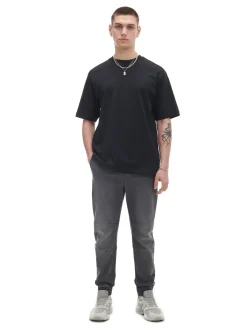 Sale Szare jeansowe joggery chino Jeansy
