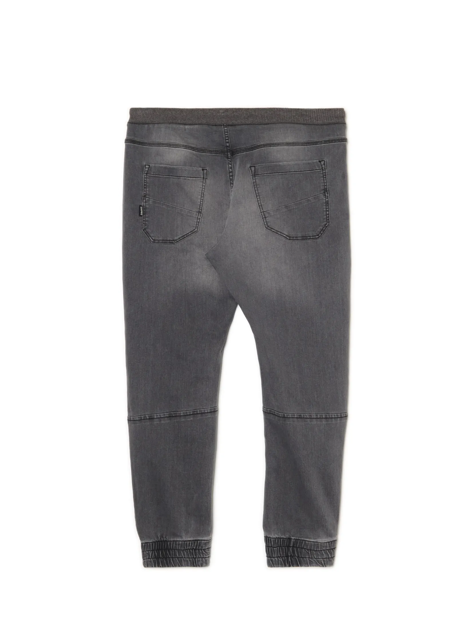Sale Szare jeansowe joggery chino Jeansy