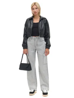 Clearance Szare jeansy baggy Jeansy