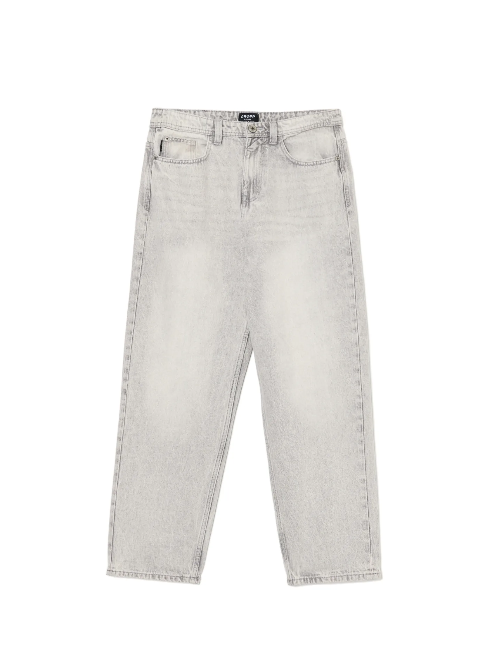 Outlet Szare jeansy loose Jeansy