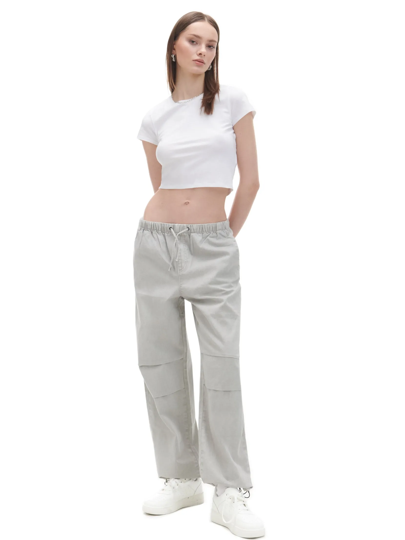 Sale Szare jeansy parachute Jeansy