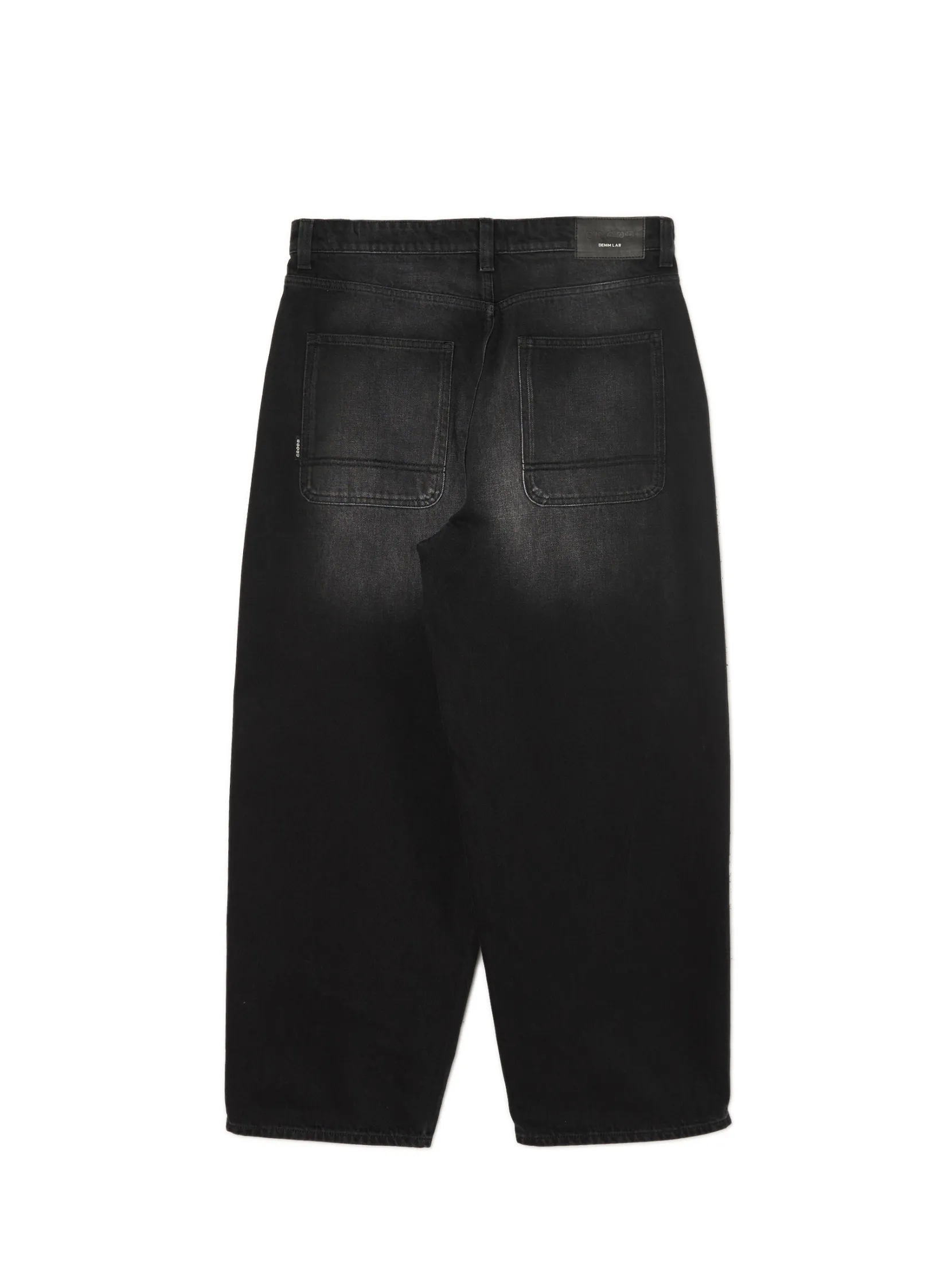 Outlet Szare jeansy skater z efektem sprania Jeansy