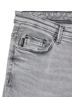 Discount Szare jeansy slim Jeansy