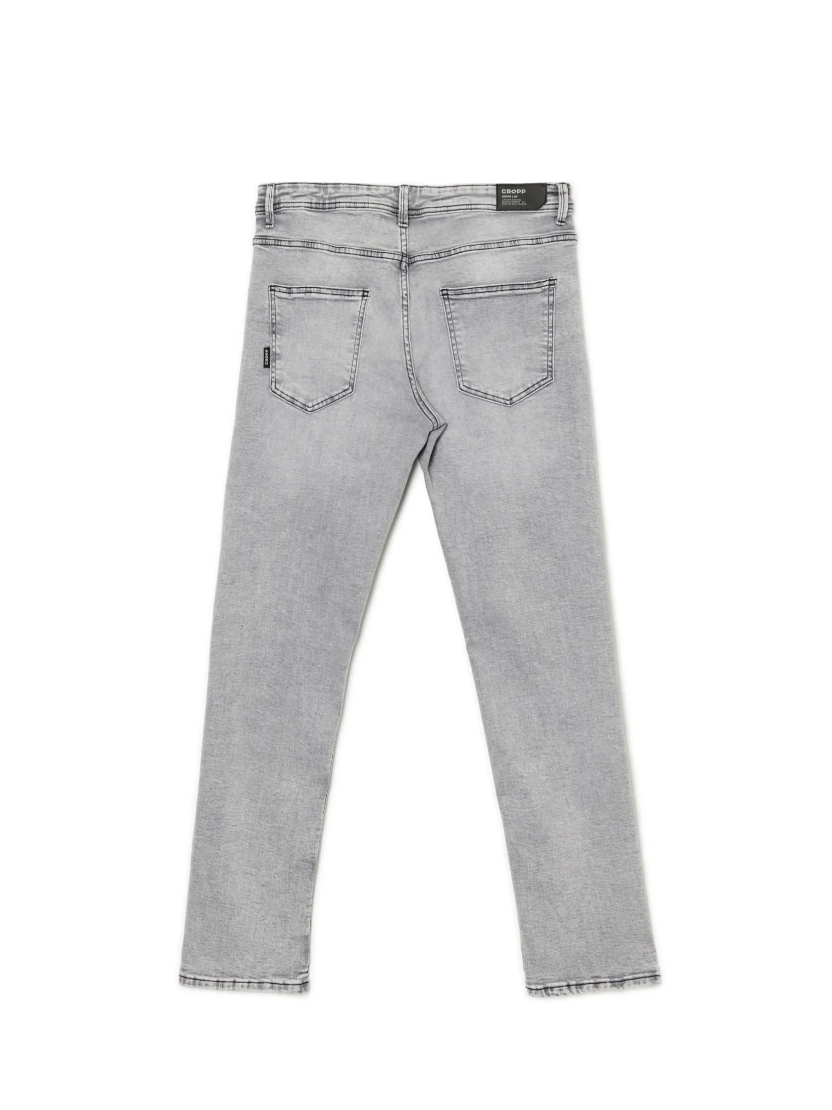 Discount Szare jeansy slim Jeansy