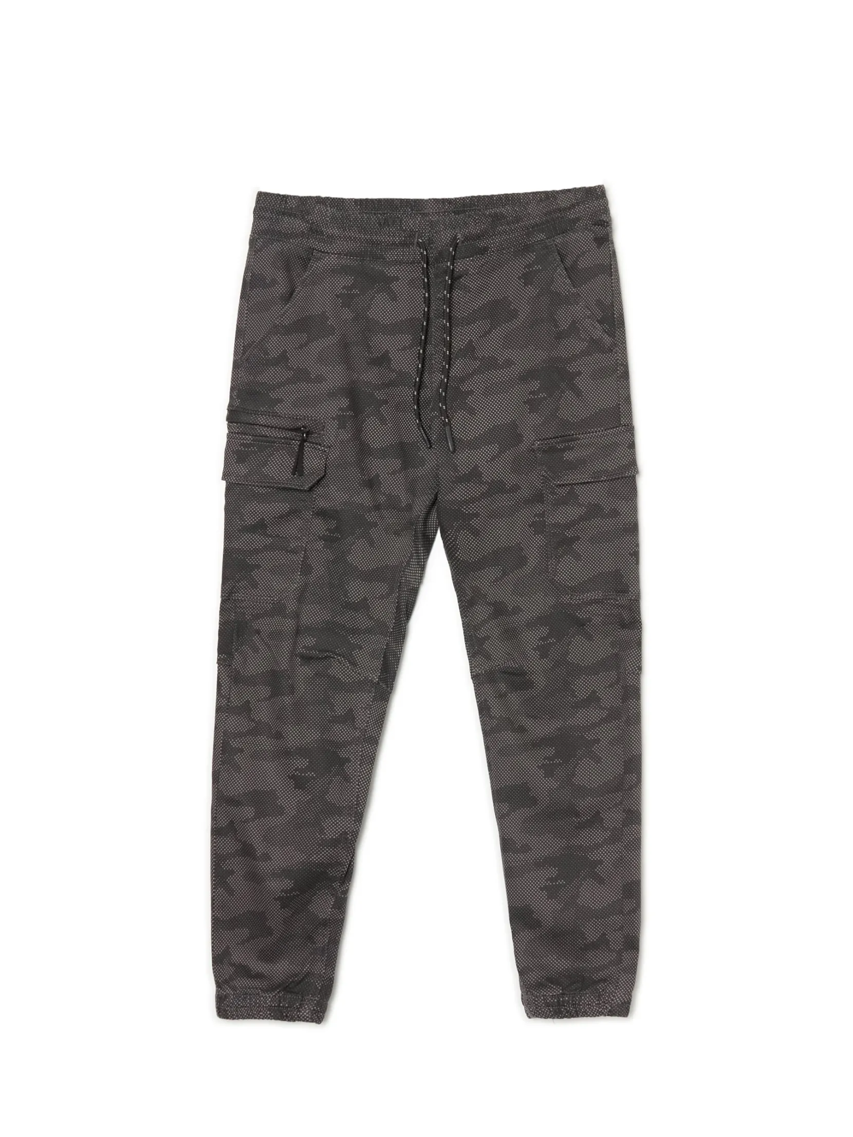 Sale Szare joggery basic z kieszeniami cargo Spodnie