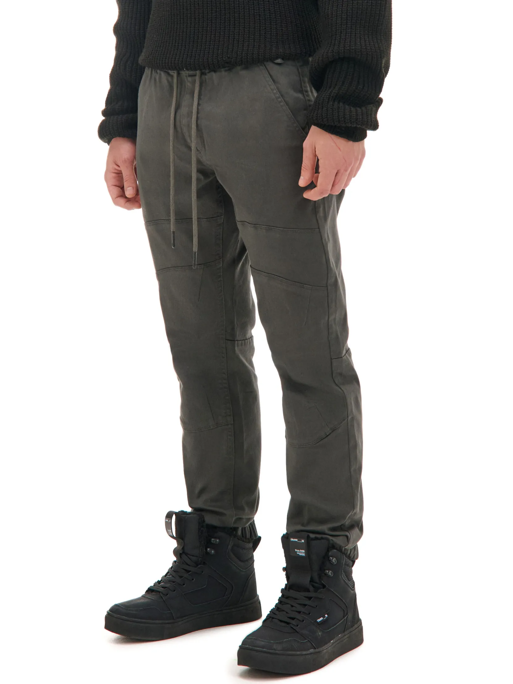 Best Szare joggery z kieszeniami cargo Spodnie