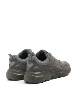 Clearance Szare sneakersy z odblaskowymi elementami Sneakersy