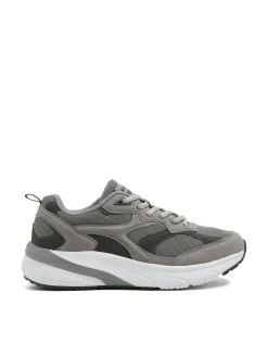 Best Szare sneakersy z solidną podeszwą Sneakersy