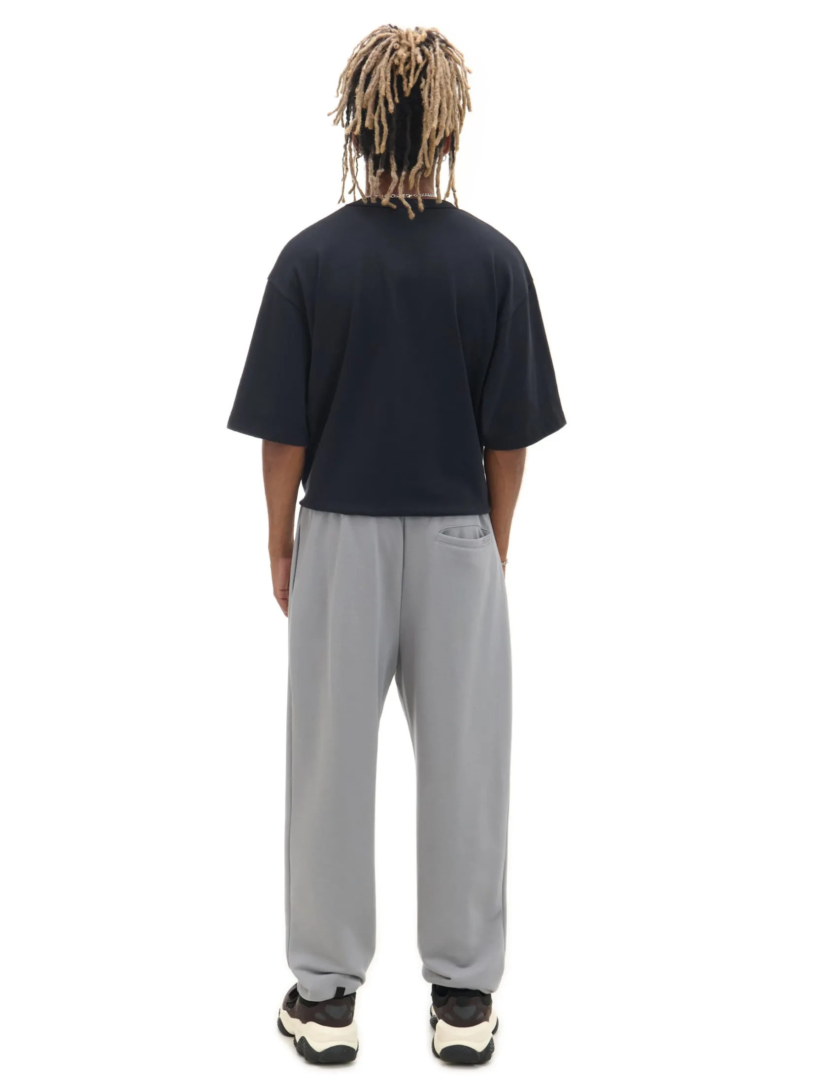 Best Szare spodnie dresowe joggery basic Spodnie