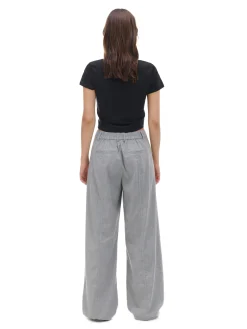 Discount Szare spodnie tailoring Spodnie
