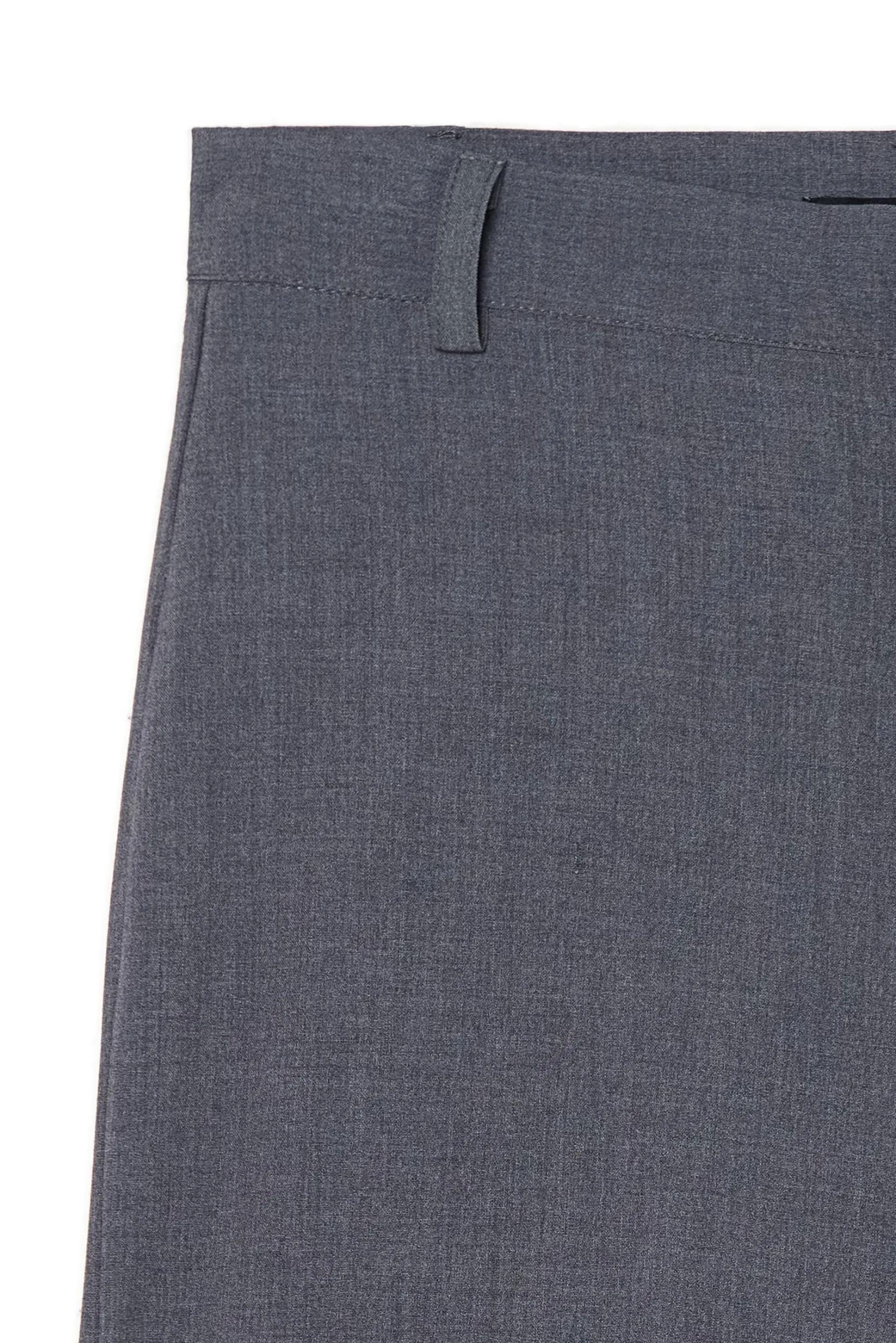 Outlet Szare spodnie z wysokim stanem Spodnie