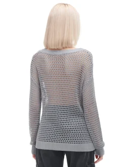 Clearance siatkowy sweter Swetry
