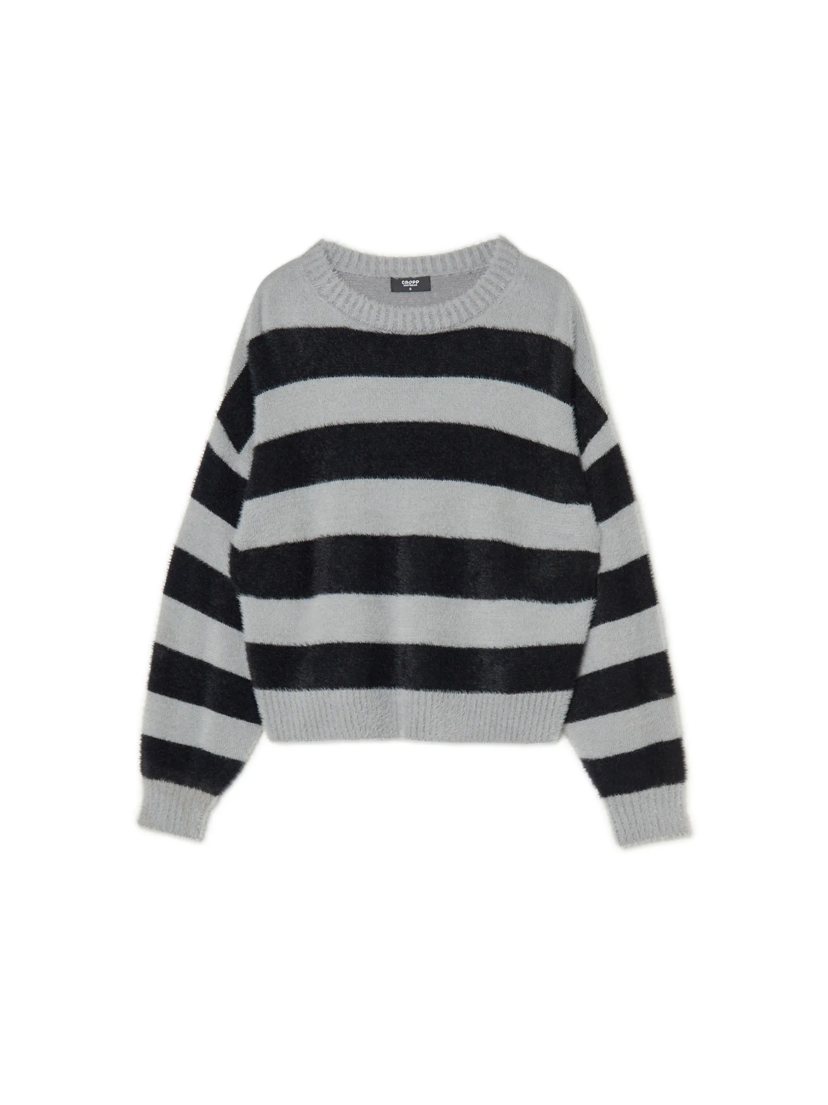 Fashion sweter w czarne paski Swetry