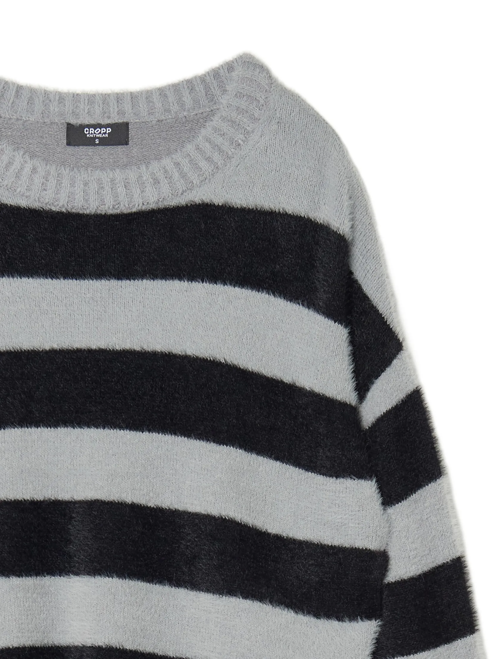Fashion sweter w czarne paski Swetry