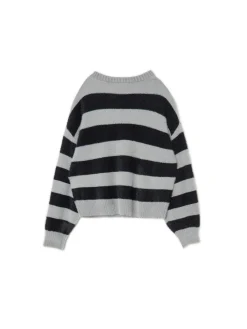 Fashion sweter w czarne paski Swetry