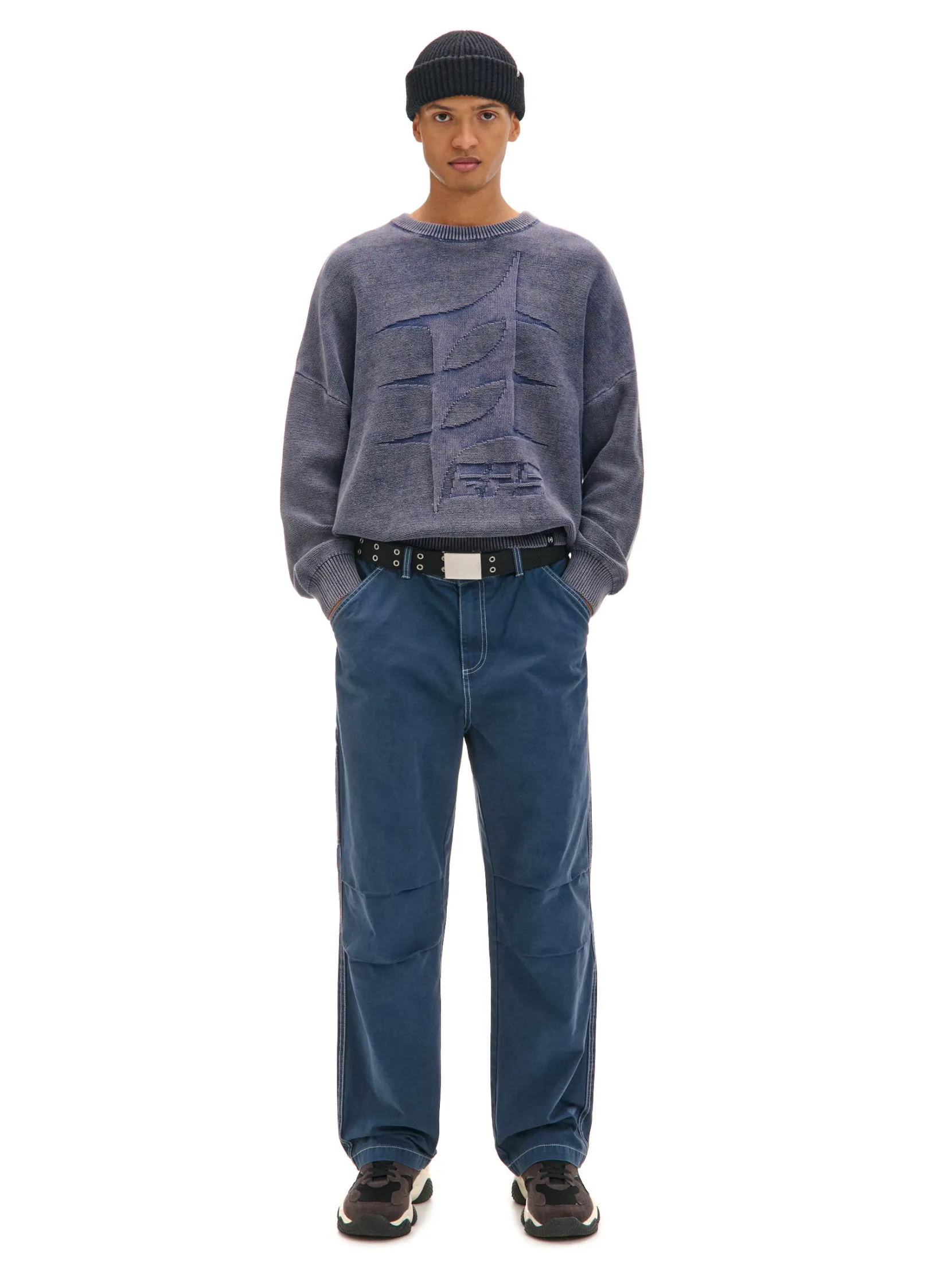 Clearance sweter z efektem sprania Swetry