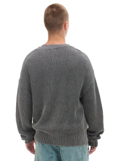 Clearance sweter z prążkowanej dzianiny Swetry