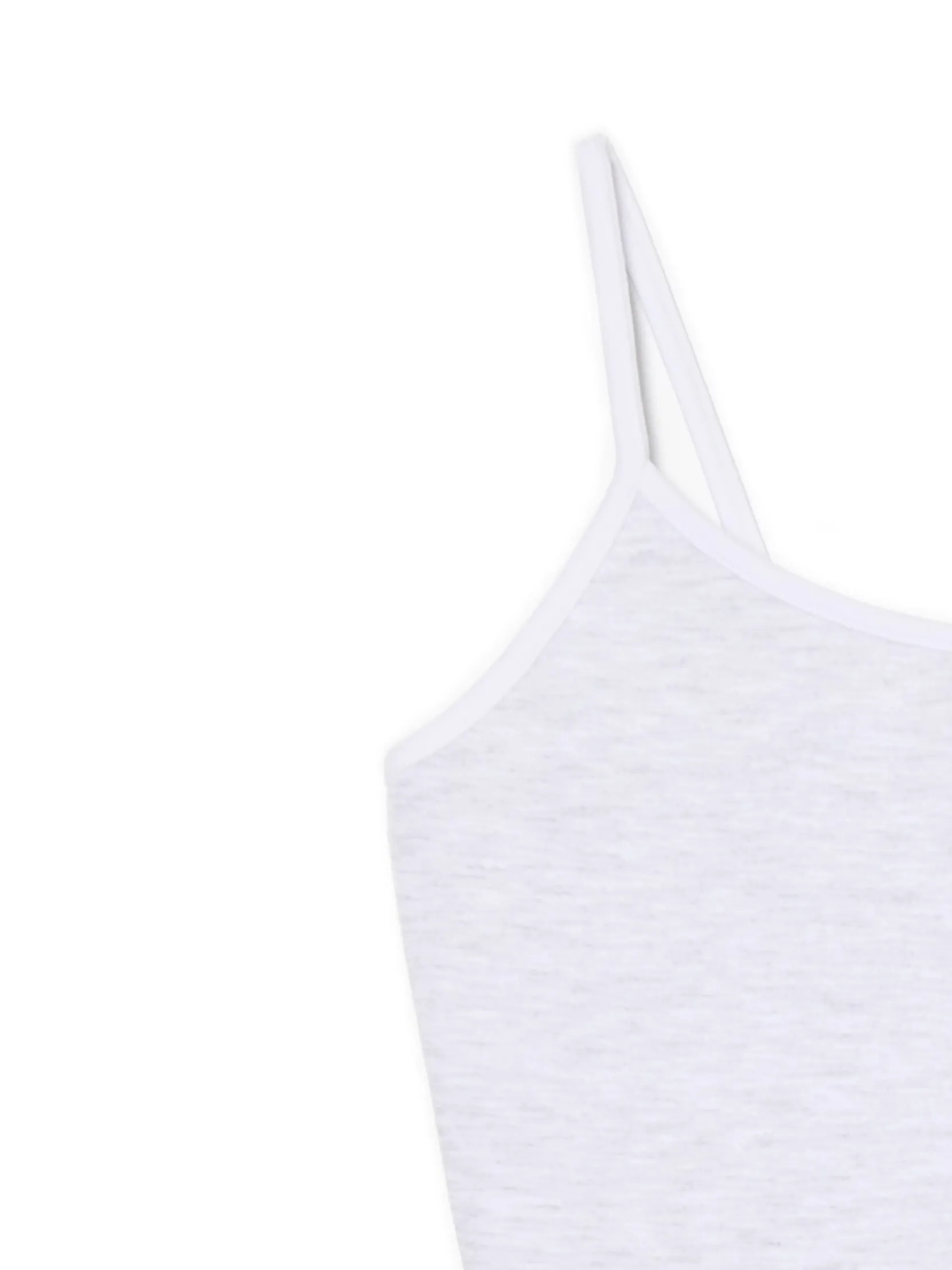 Clearance Szary top z białymi ramiączkami Sety