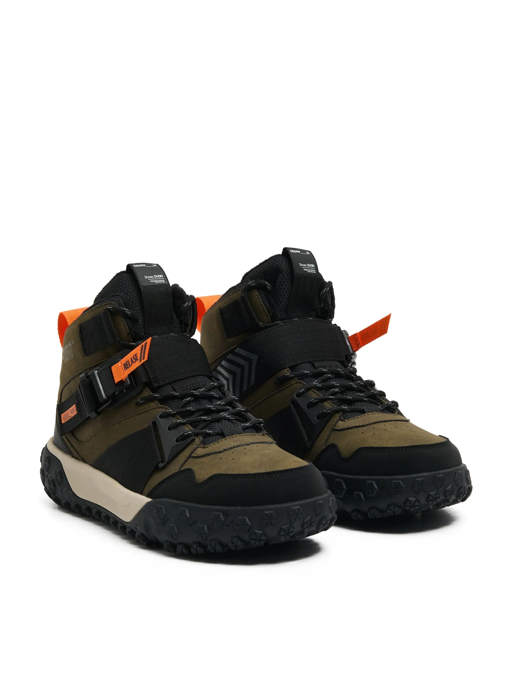 New Sznurowane sneakersy z zatrzaskiem Sneakersy|Za Kostkę