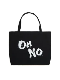 Sale Torba shopper z kontrastowym napisem Torby, Plecaki