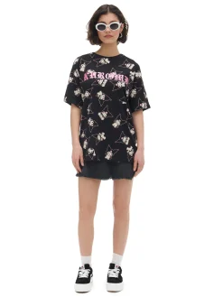 Best T-shirt oversize z nadrukiem Kuromi Koszulki, Topy