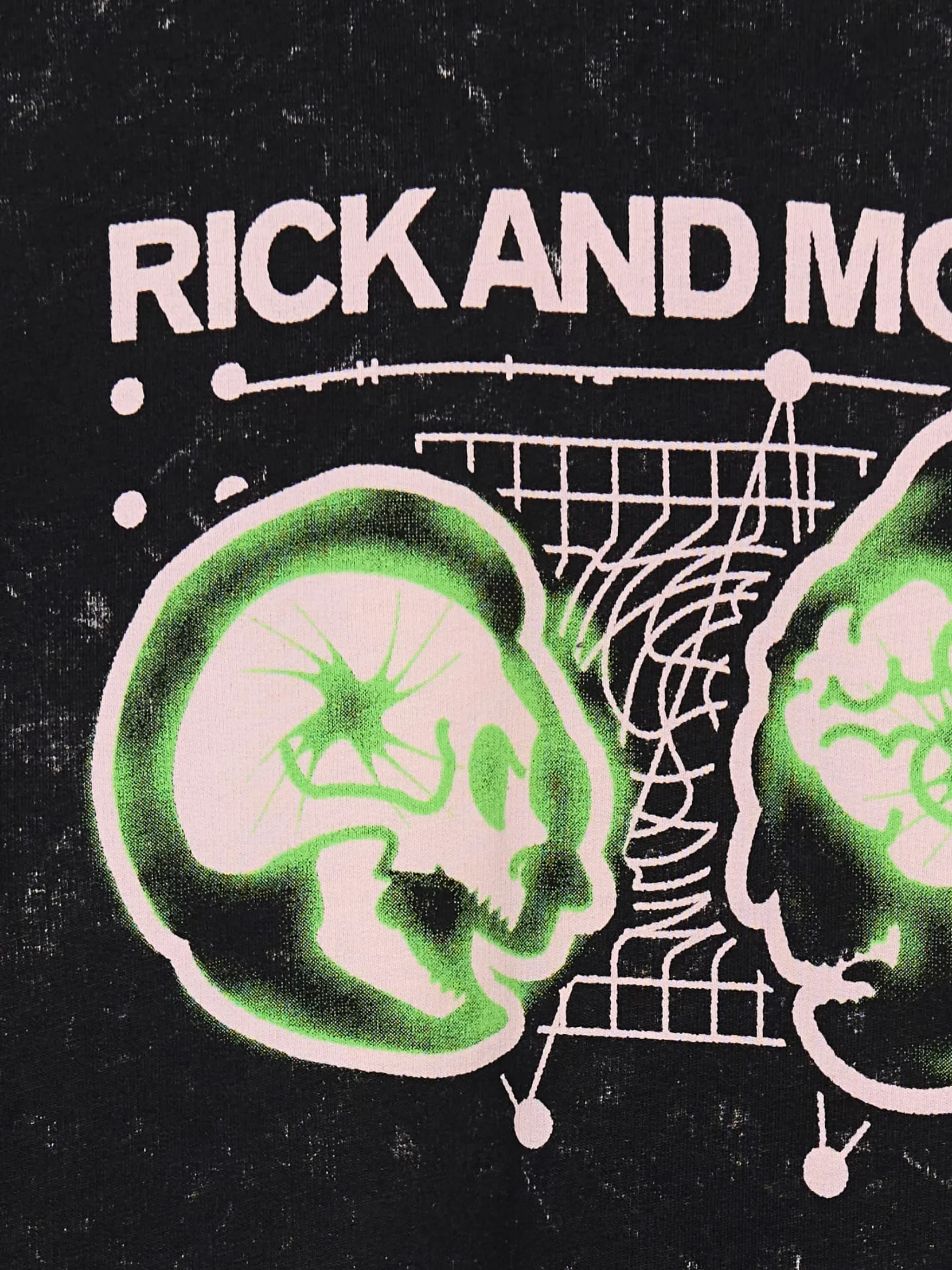 Online T-shirt z efektem sprania Rick i Morty Koszulki