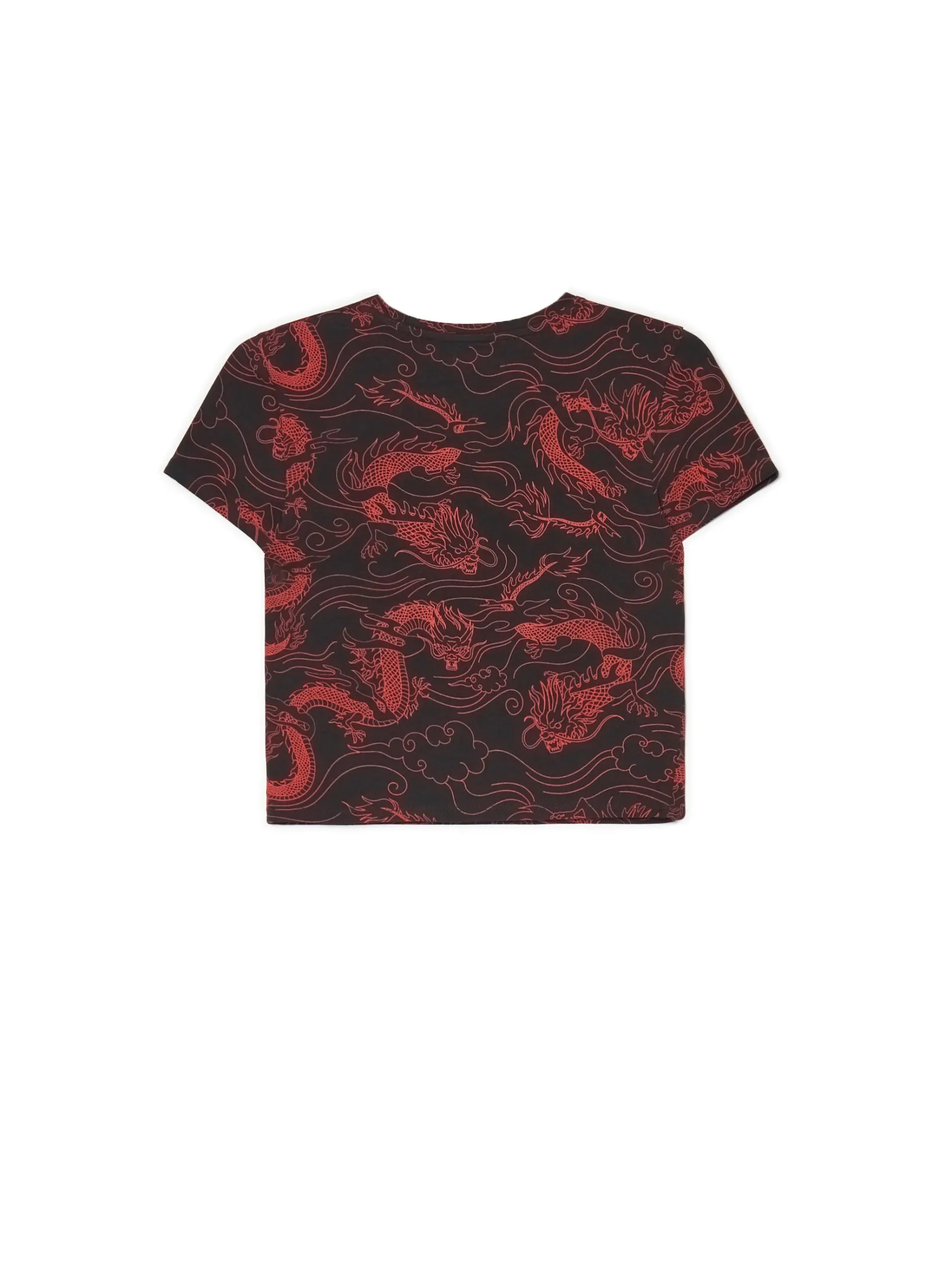 Sale T-shirt z motywem smoków all over Koszulki, Topy
