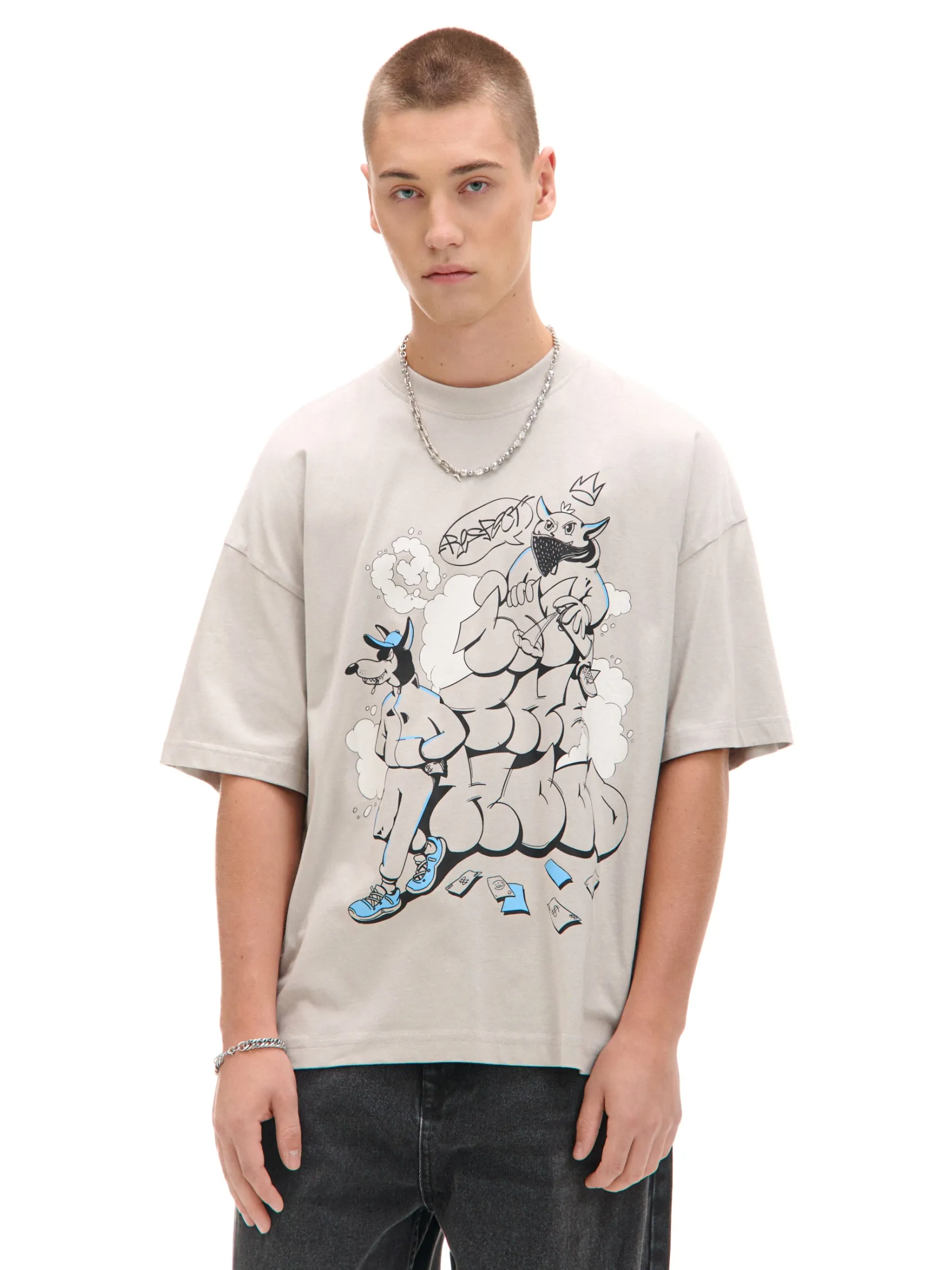 Best T-shirt z nadrukiem graffiti Koszulki
