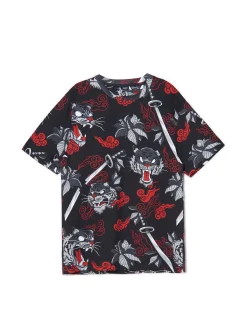 Online T-shirt z wielokolorowym nadrukiem Koszulki