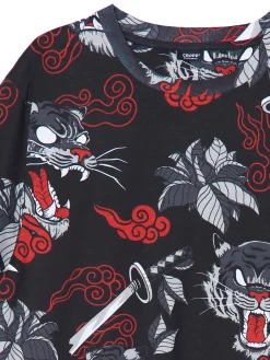 Online T-shirt z wielokolorowym nadrukiem Koszulki