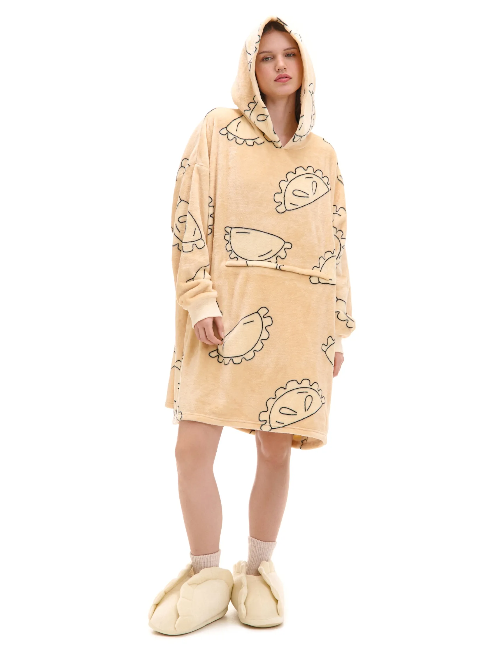 Sale Świąteczna bluza snuddie w pierogi Cozy|Cozy