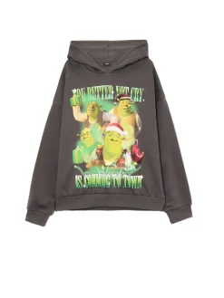 Hot Świąteczna bluza z kapturem Shrek Ubrania Świąteczne|Bluzy