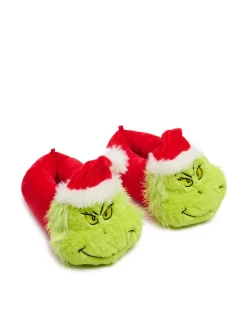 Online Świąteczne duże kapcie Grinch Kapcienew|Cozy