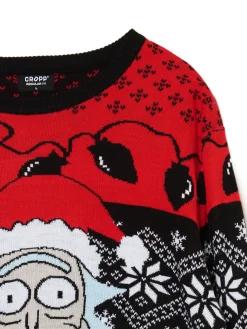 Sale Świąteczny sweter Rick and Morty Ubrania Świąteczne|Swetry