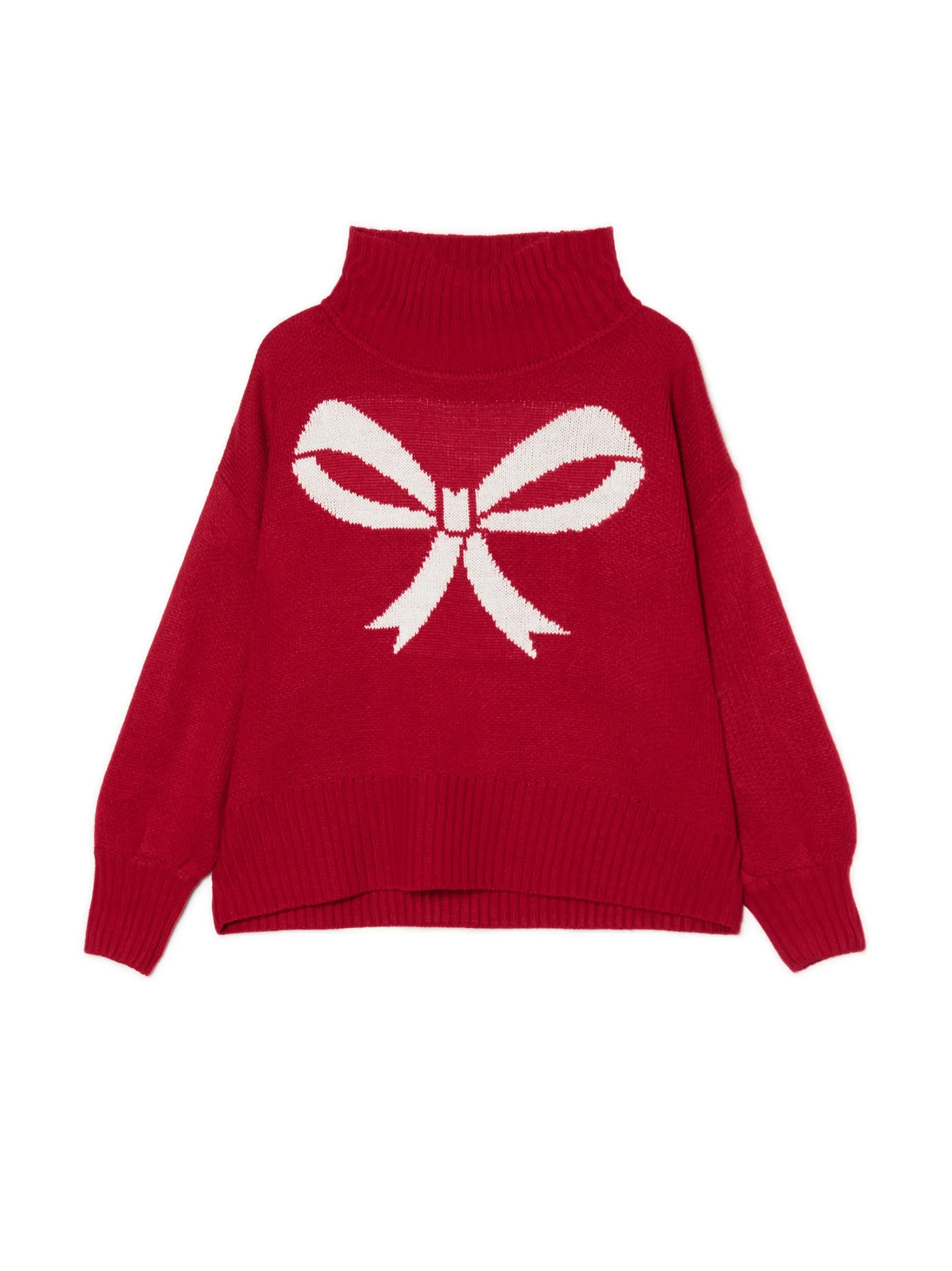 Clearance Świąteczny sweter z kokardką Swetry