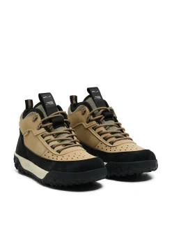 Online Wysokie beżowe sneakersy Za Kostkę