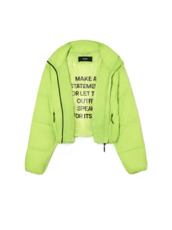 Clearance Zielona kurtka puffer Kurtki, Płaszcze