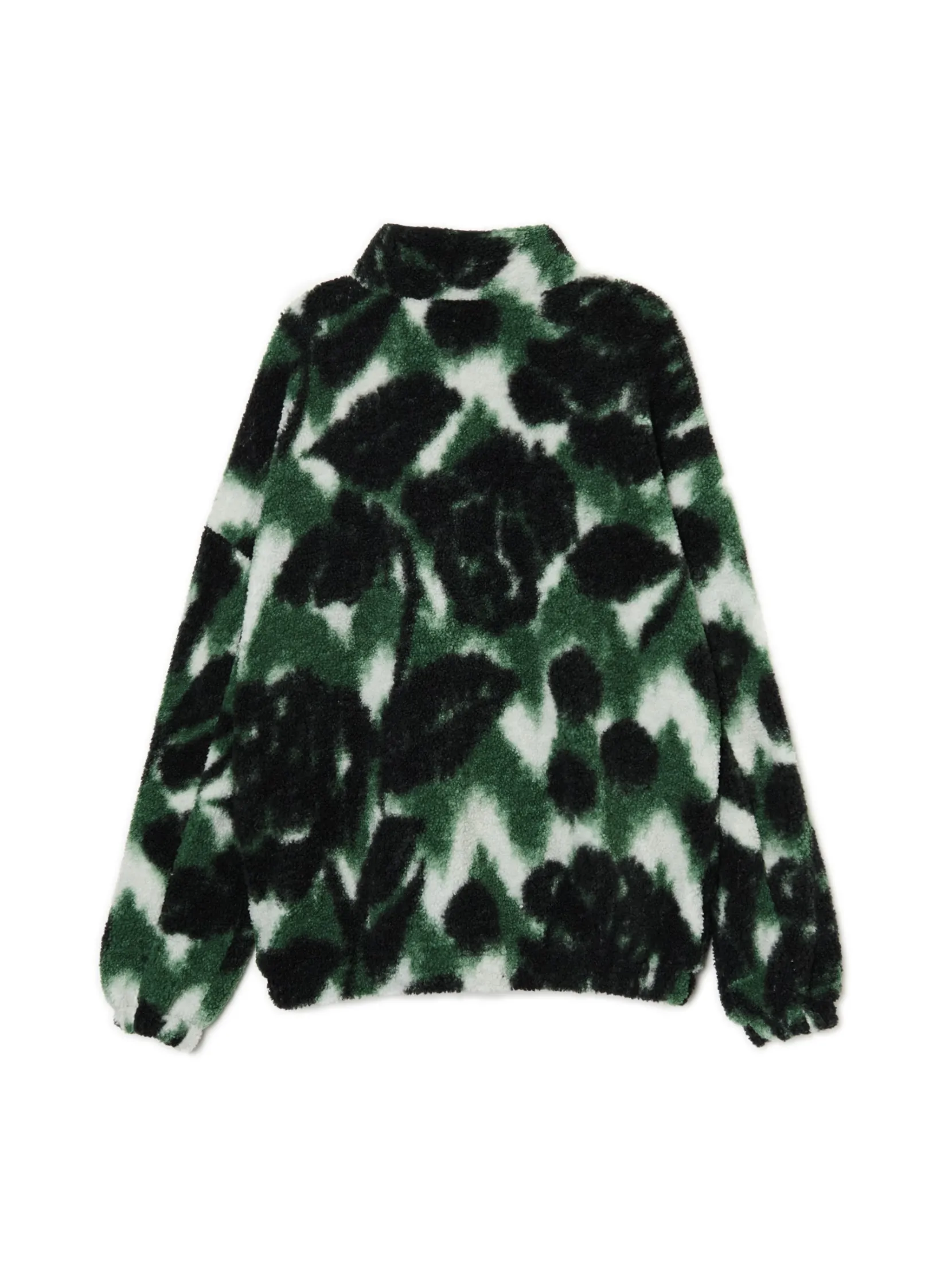 Clearance Zielona polarowa bluza ze stójką Bluzy