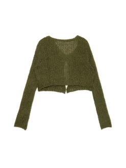 Fashion kardigan z wiązaniem Swetry