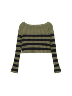 Clearance sweter w czarne paski Swetry