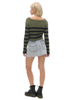 Clearance sweter w czarne paski Swetry